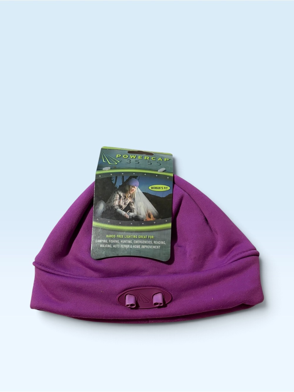 Womens. Purple Hands-Free LED Beanie